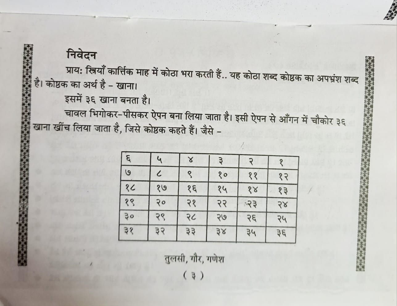 Kartik Maas mein - Tulsi - Gaur - Ganesh ka Poojan | Kotha Bharne ki Paddhati-img1
